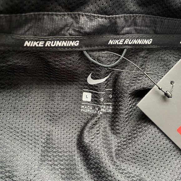 NIKE Mens Run Division Snap-Front Lightweight Jacket NEW $160 Nylon Black Sz L - Picture 13 of 16